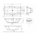 Britton Cleargreen Verde Double Ended Bath - No TH - Gloss