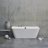 Britton Clearwater Patinato Petite Back To Wall Bath
