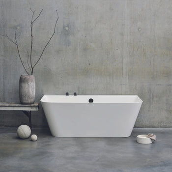 Britton Clearwater Patinato Petite Back To Wall Bath