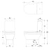 Britton Curve2 Rimless Open Back Close Coupled Toilet