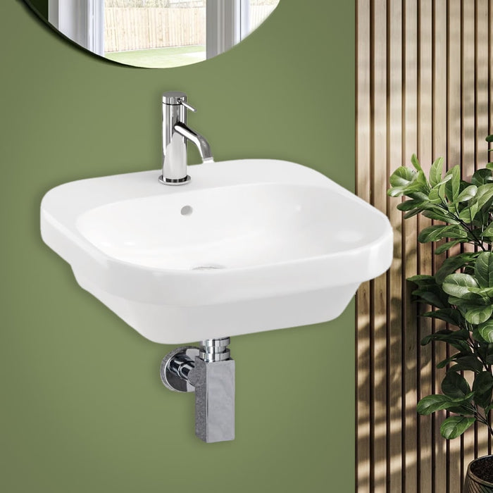 Britton Curve2 Wall Hung Basin - 1TH White Basins