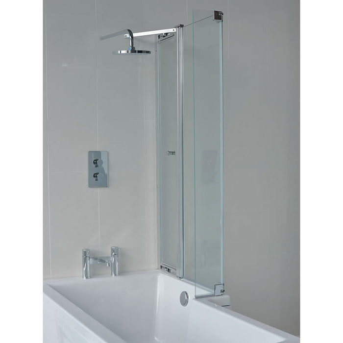 Britton Ecosquare Hinged Bath Screen - 1450mm x 820mm