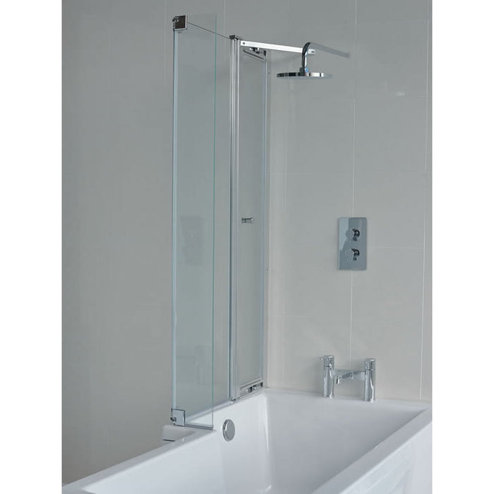 Britton Ecosquare Hinged Bath Screen - 1450mm x 820mm