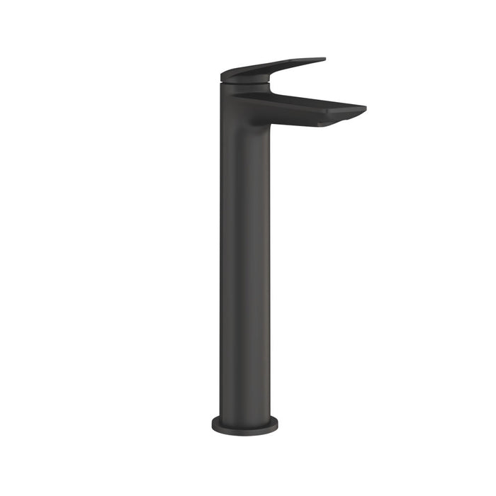 Britton Greenwich Tall Mono Basin Mixer Tap - Matt Black