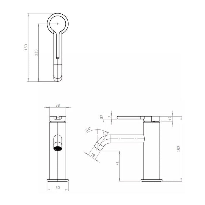 Britton Hoxton 2.0 Basin Mixer Tap - Basin Mixer Taps