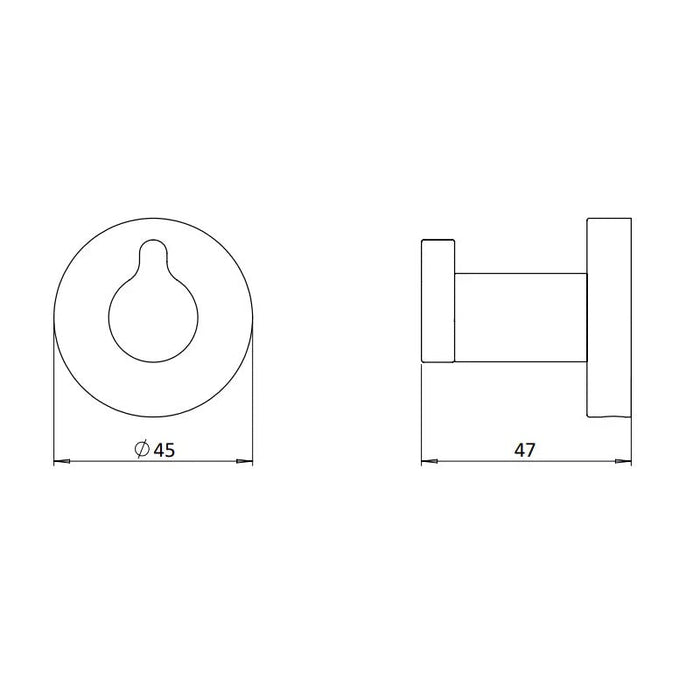 Britton Hoxton 2.0 Single Towel Holder - Towel Rings