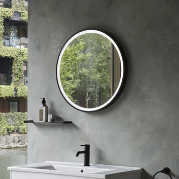 Britton Hoxton Led Illuminated Framed Mirror With Demister