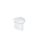 Britton Shoreditch Rimless Round Back to Wall Toilet