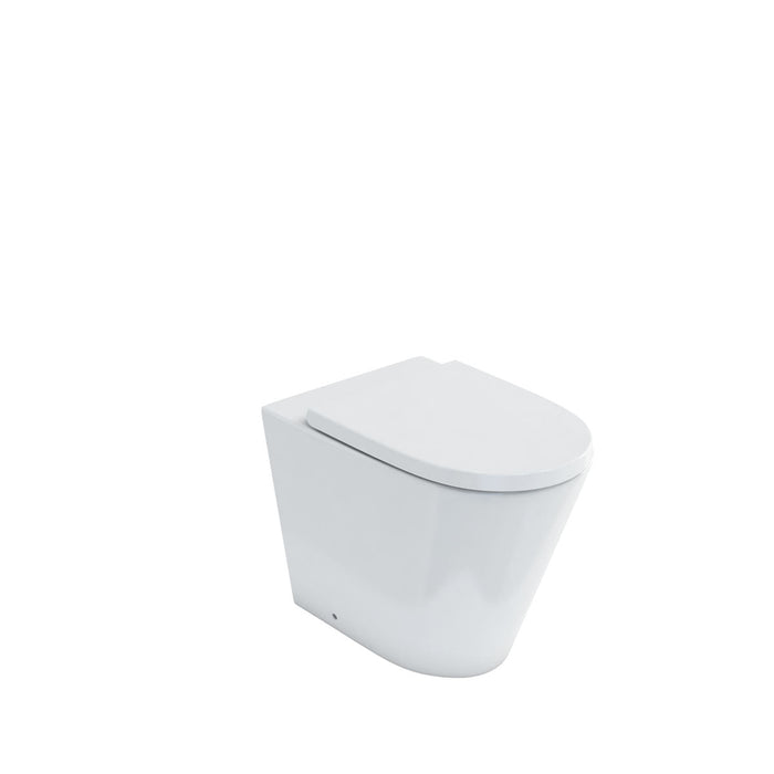 Britton Sphere Rimless Back to Wall Toilet And Soft Close