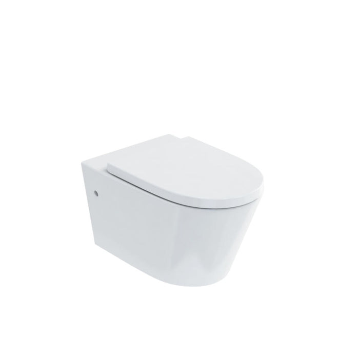 Britton Sphere Rimless Wall Hung Toilet And Soft Close Seat