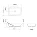 Britton Vicenza Natural Stone Countertop Basin - White