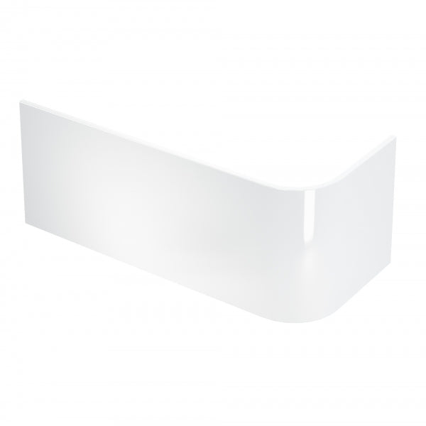 Britton Viride 1700mm Offset Bath Front Panel - White Panels