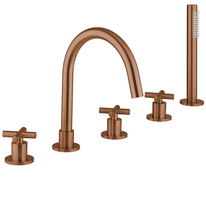 Crosswater MPRO Crosshead 5 Hole Deck Mounted Bath Set
