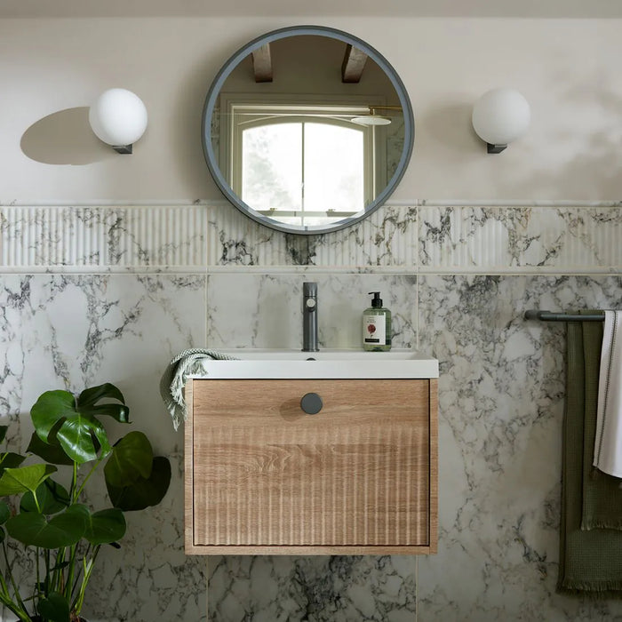 Vado Safari Fluted Leverless Twist-Top Mono Basin Mixer Tap