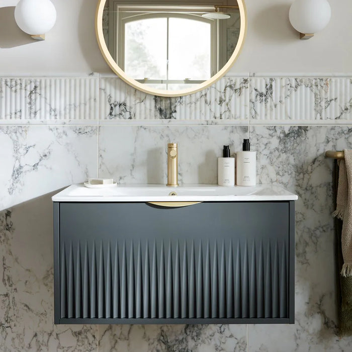 Vado Safari Fluted Leverless Twist-Top Mono Basin Mixer Tap