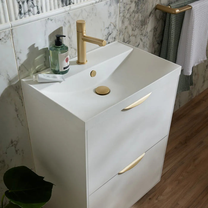 Vado Safari Fluted Leverless Twist-Top Mono Basin Mixer Tap