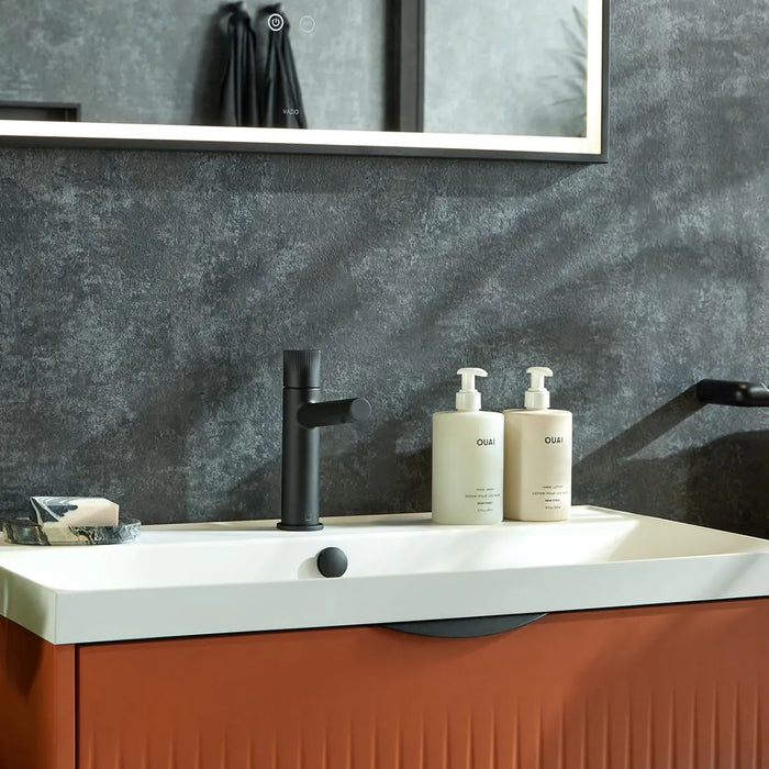 Vado Safari Fluted Leverless Twist-Top Mono Basin Mixer Tap