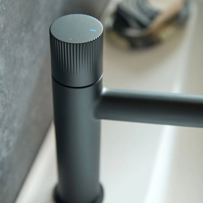 Vado Safari Fluted Leverless Twist-Top Mono Basin Mixer Tap