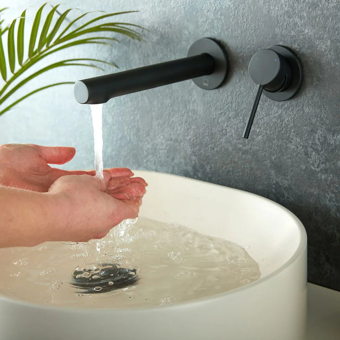 Vado Safari Lever 2 Hole Wall Mounted Basin Mixer Tap