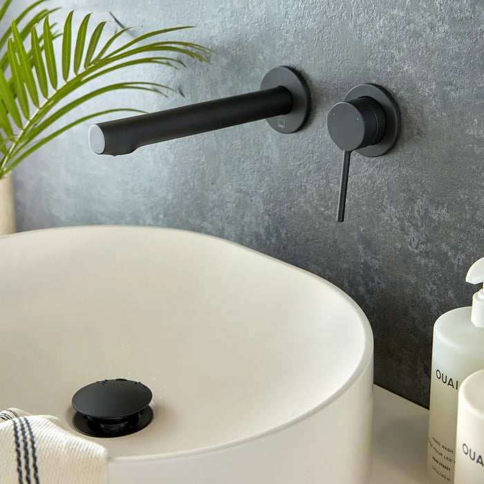 Vado Safari Lever 2 Hole Wall Mounted Basin Mixer Tap