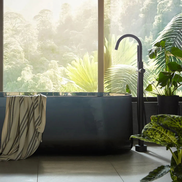 Vado Safari Lever Floorstanding Bath Shower Mixer Tap with Shower Kit