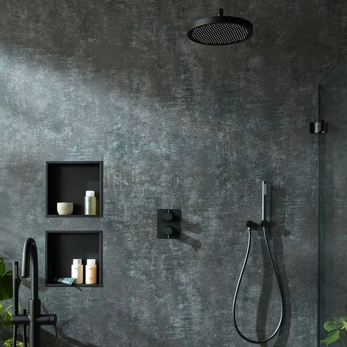 Vado Safari Lever Concealed 2 Outlet 2 Handle Thermostatic Shower Valve