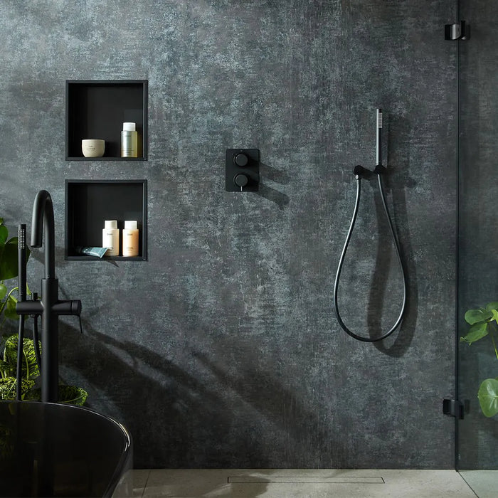 Vado Safari Lever Concealed 2 Outlet 2 Handle Thermostatic Shower Valve