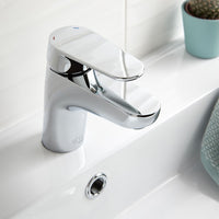Vado Axces Ava Mono Basin Mixer Tap With Push Basin Waste - Chrome