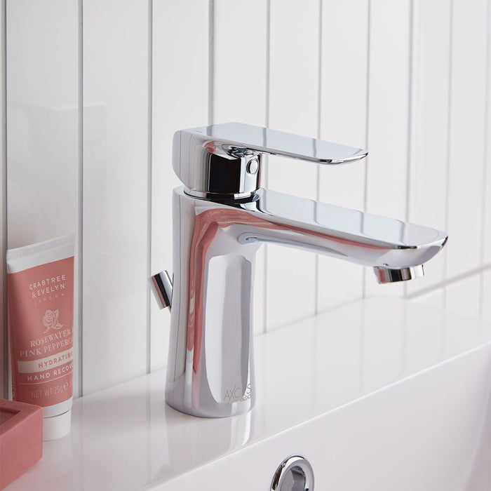 Vado Vala Mono Basin Mixer Tap With Pop-Up Waste - Chrome