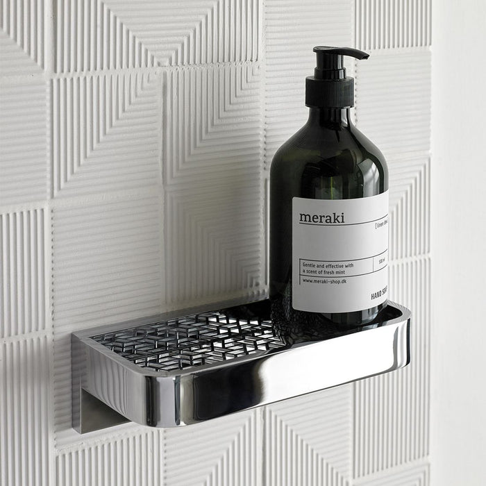 Vado Omika Shelf With Geometric Insert - Chrome