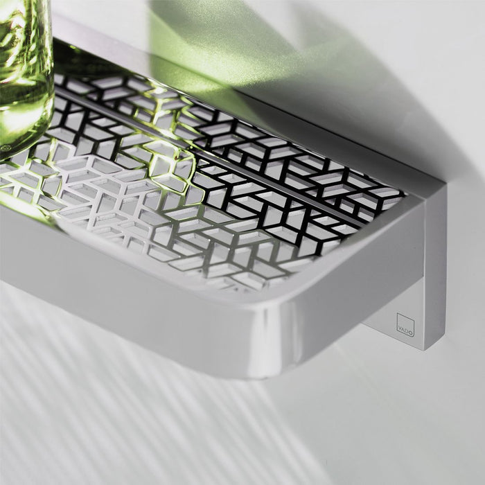 Vado Omika Shelf With Geometric Insert - Chrome