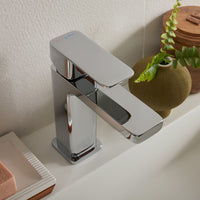 Vado Phase Mono Basin Mixer Tap With Waste - Chrome