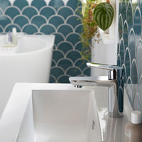 Vado Photon Deck Mounted Mono Basin Mixer Tap - Chrome