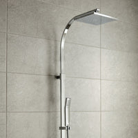 Vado Velo Square Thermostatic Shower Column - Chrome