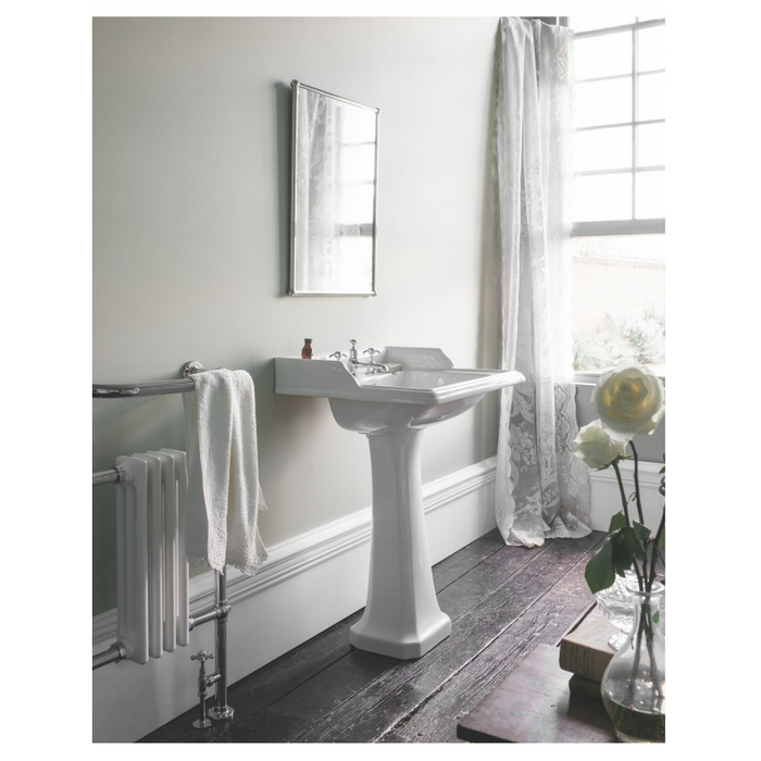 Burlington Classic 650mm Rectangular Basin with Full Pedestal