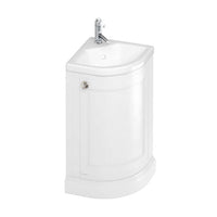 Burlington 1 Door Cloakroom Corner Vanity Unit With Basin
