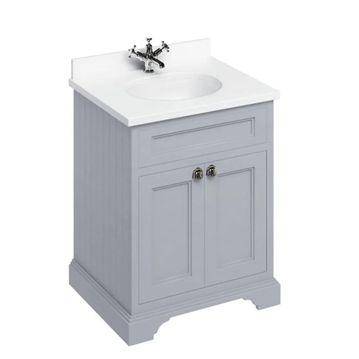 Burlington 670mm 2 Doors Vanity Unit With Worktop and Basin