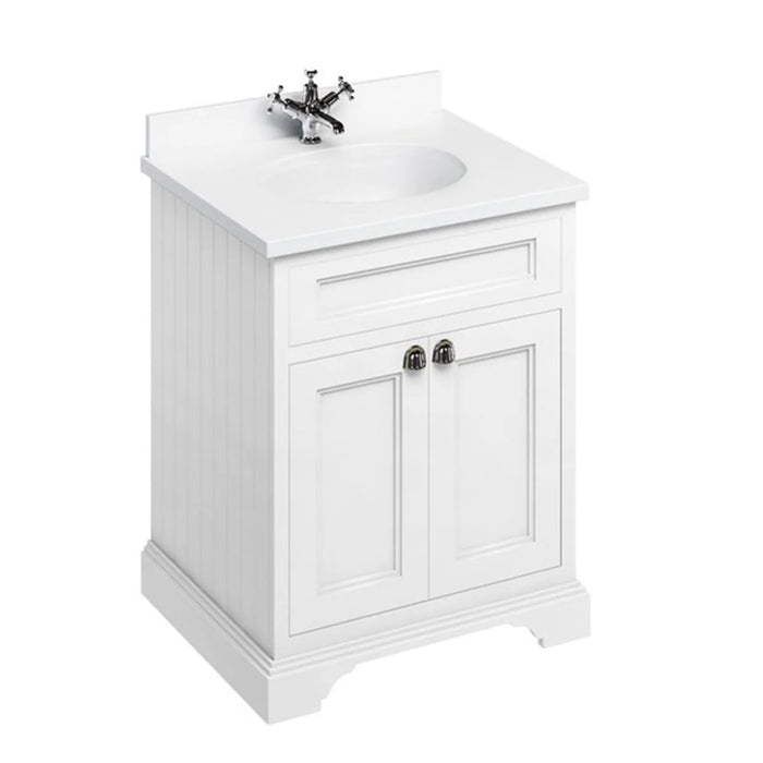 Burlington 670mm 2 Doors Vanity Unit With Worktop and Basin