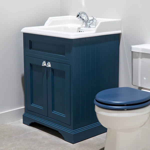Burlington 650mm 2 Door Floorstanding Vanity Unit With Ceramic Basin