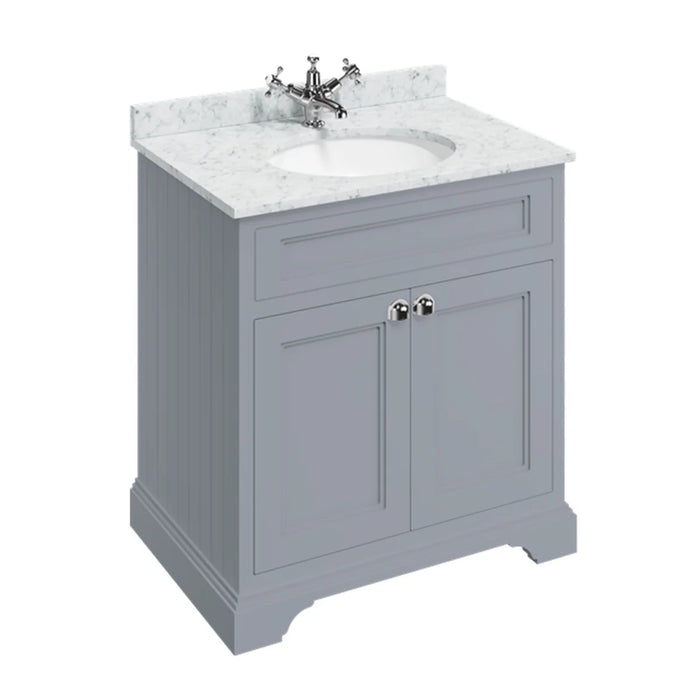 Burlington 670mm 2 Doors Vanity Unit With Worktop and Basin