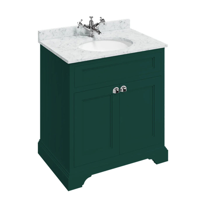 Burlington 670mm 2 Doors Vanity Unit With Worktop and Basin