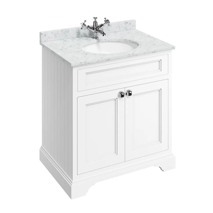 Burlington 670mm 2 Doors Vanity Unit With Worktop and Basin