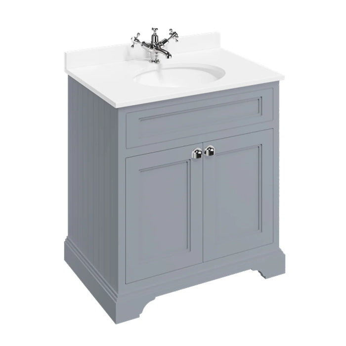 Burlington 670mm 2 Doors Vanity Unit With Worktop and Basin