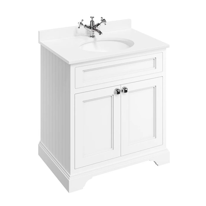 Burlington 670mm 2 Doors Vanity Unit With Worktop and Basin