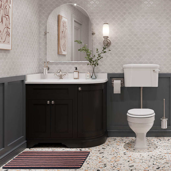 Burlington 980mm 3 Door Floorstanding Vanity Unit with Worktop and Basin