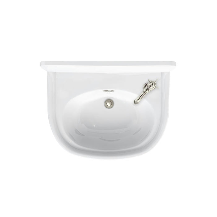 Burlington Arcade 500mm Wall Hung Cloakroom Basin - White