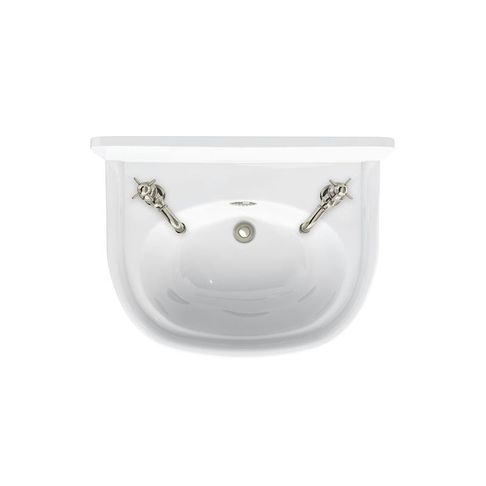 Burlington Arcade 500mm Wall Hung Cloakroom Basin - White