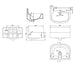 Burlington Arcade 500mm Wall Hung Cloakroom Basin - White