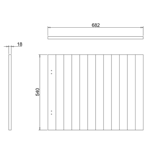 Burlington Arundel 700mm Bath End Panel