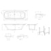 Burlington Arundel Double Ended Freestanding Bath